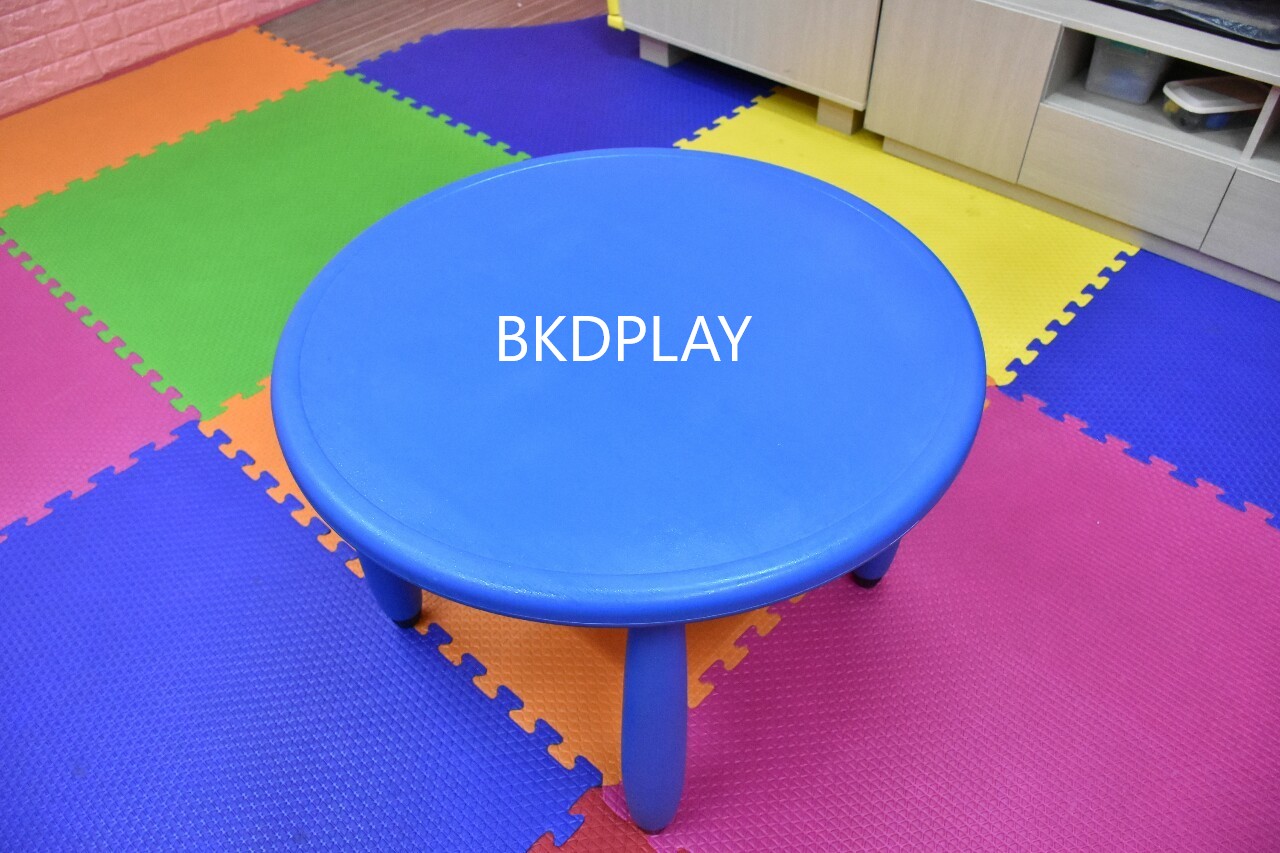 โต๊ะกลมขาพลาสติก ขนาด 75x75x50 cm.โต๊ะเรียนกลุ่ม,โต๊ะเขียนหนังสือเด็ก,โต๊ะกิจกรรม ราคาโรงงาน พร้อมส่ง