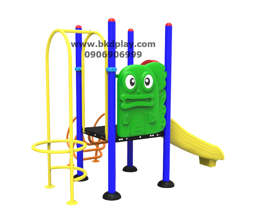 ชุดหอสไลด์-ปีนป่ายอนุบาล -4 เครื่องเล่นสนามเหล็ก เครื่องเล่นสนามกลางแจ้ง สนามเด็กเล่น สั่งผลิต 10-20 วัน ขนาด 180x290x200 ซม.