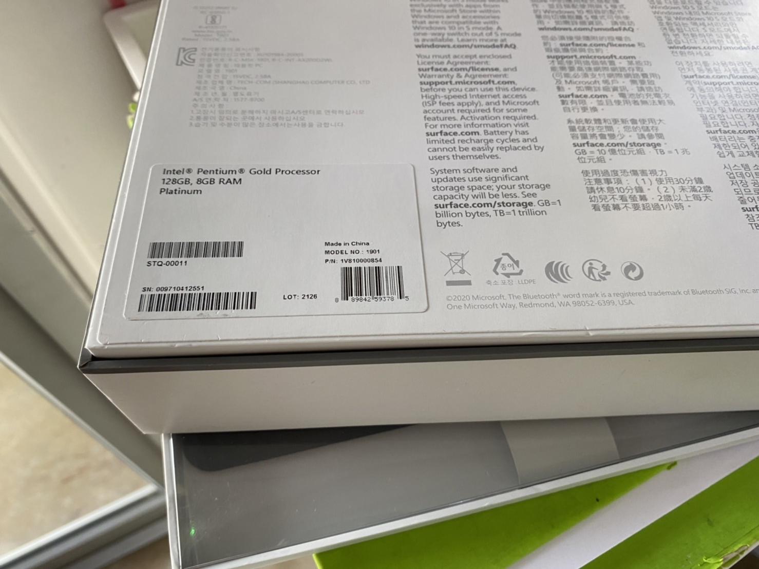 Microsoft Tablet Surface GO2