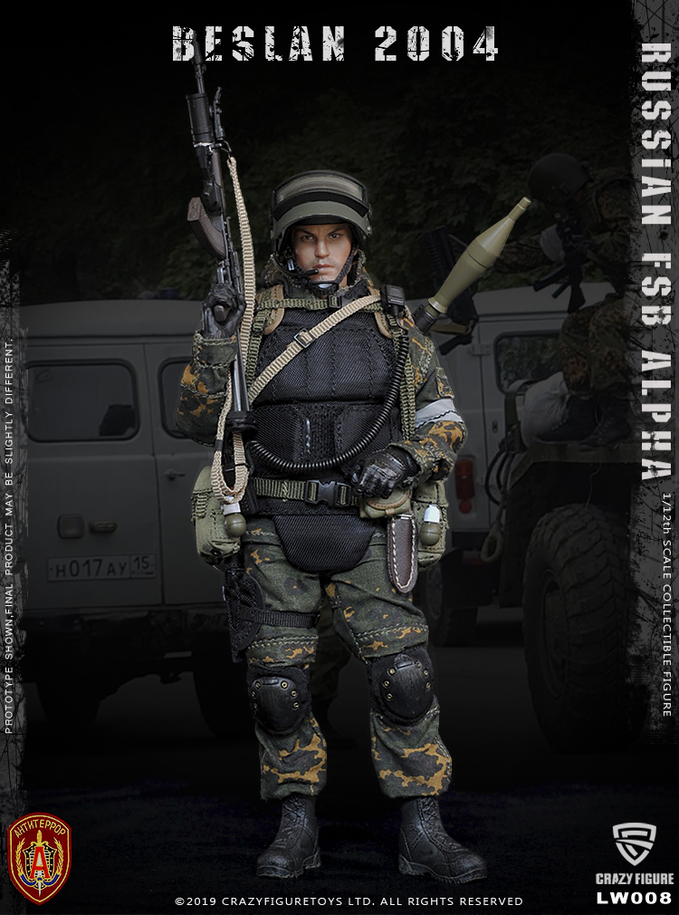 [สั่งจอง] Crazy Figure LW008 1/12 Russian Alpha Special Forces Grenadier