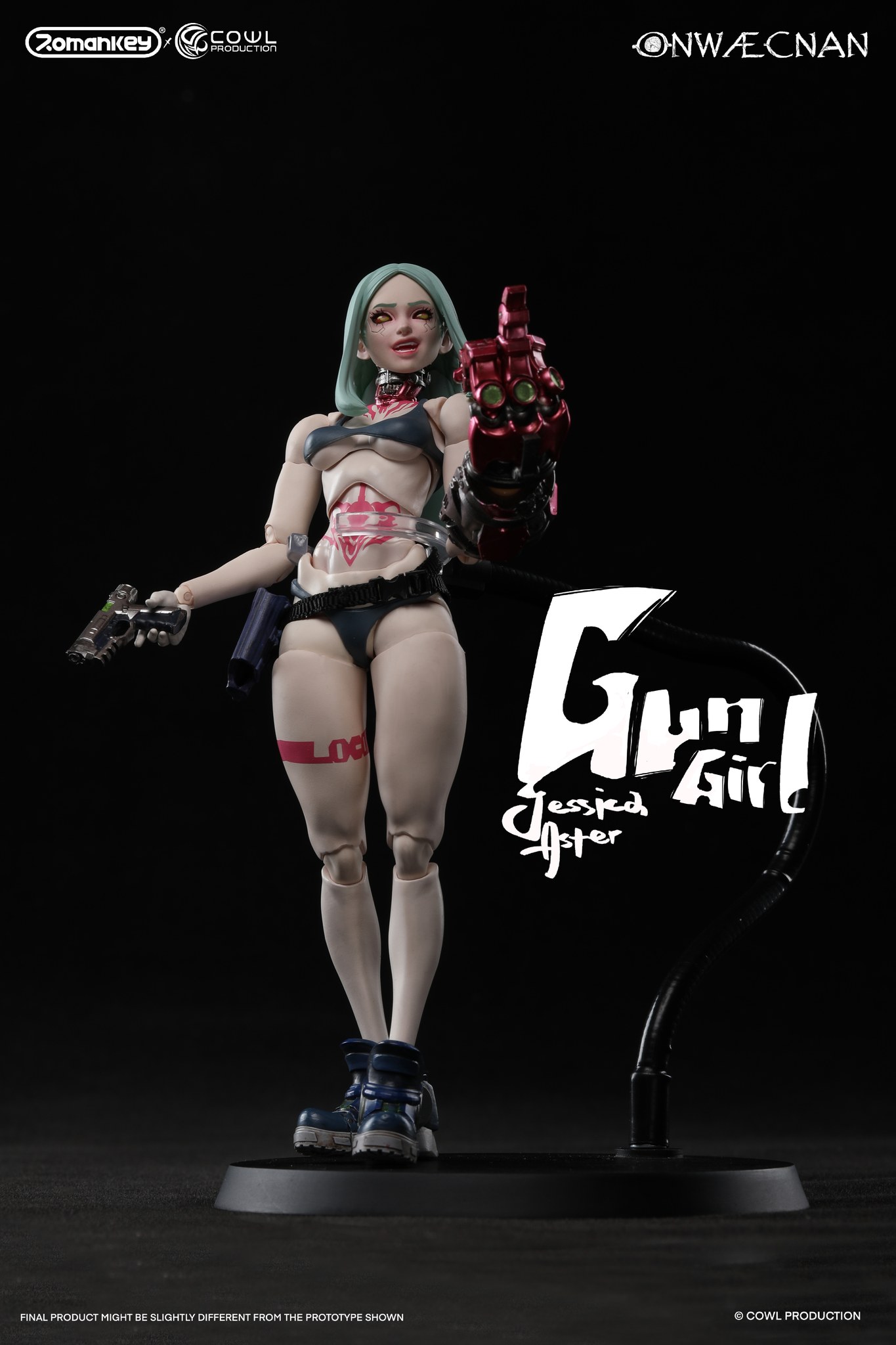 [พร้อมส่ง]Romankey 1/12 - Gun Girl Jessica Aster- Deluxe Version (2บอดี้ , 3 หน้าเปลี่ยน
