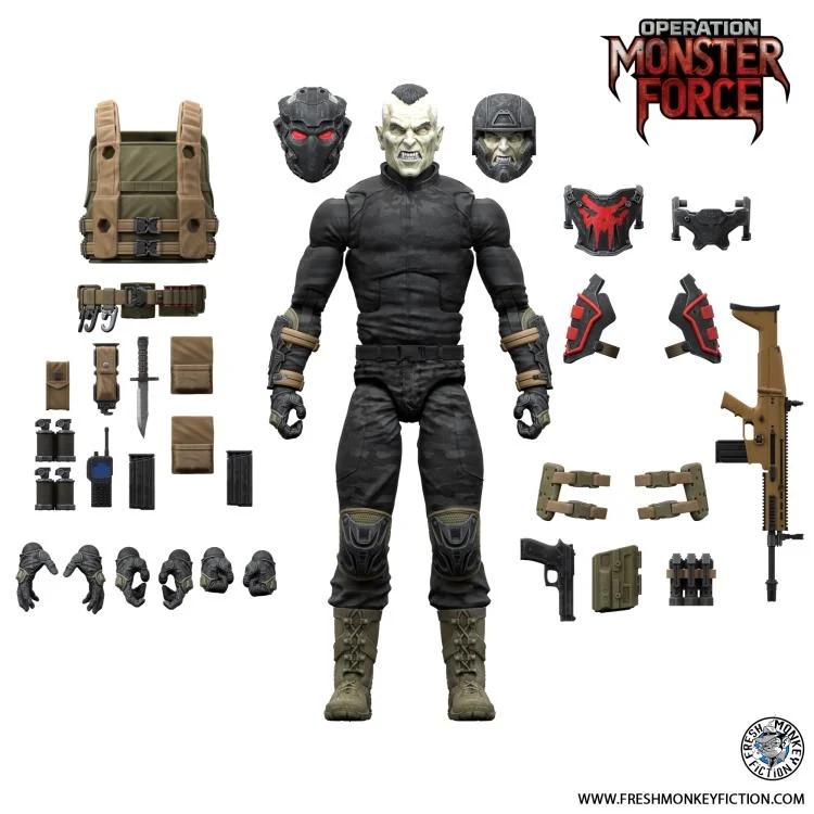 [พร้อมส่ง] FRESH MONKEY FICTION 1/12 : OPERATION - MONSTER FORCE [Wave1] 004 : Delta Red Nocturnal Trooper