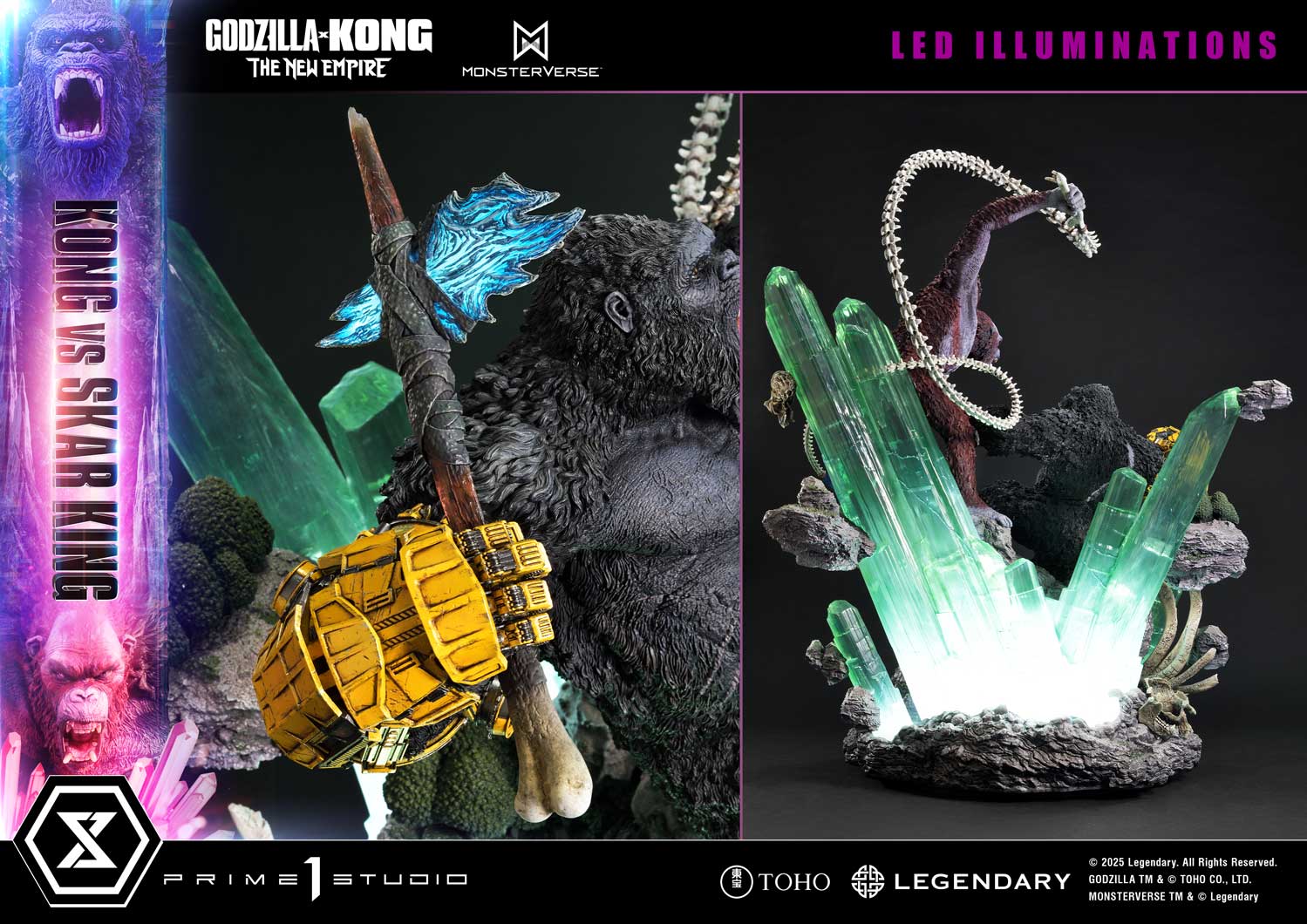 [สั่งจอง]Prime 1 Studio UDMGXK-02: Kong vs Skar King (Godzilla x Kong: The New Empire)