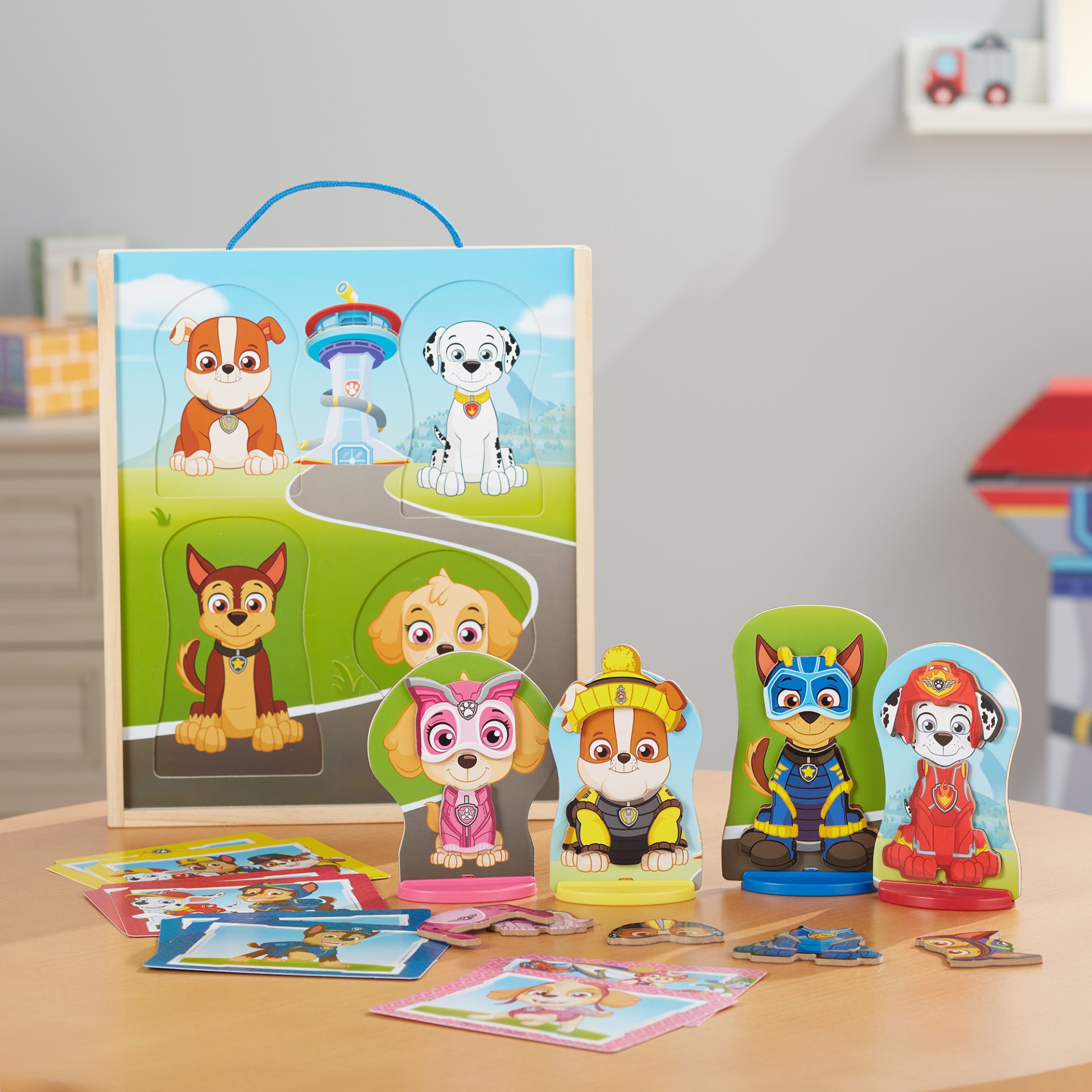 ชุดเล่นแต่งตัวแม่เหล็ก Paw และพองเพื่อนMelissa & Doug X PAW Patrol Magnetic Pretend Play ของเล่นเสริมพัฒนาการ,ของเล่นเด็ก