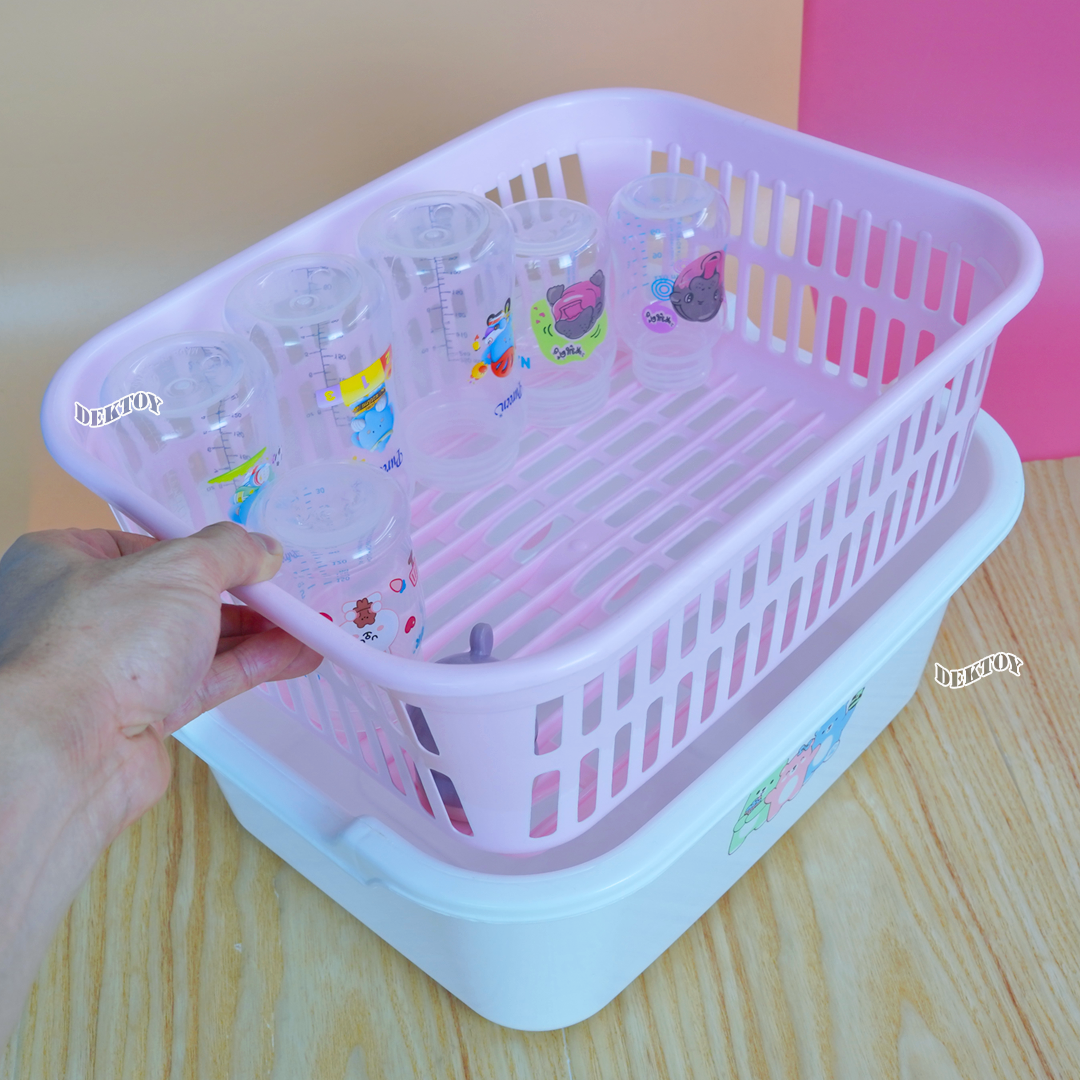 NANNY แนนนี่ ที่คว่ำขวดนมมีฝาปิดแนนนี่ลายมุนิน N216FM