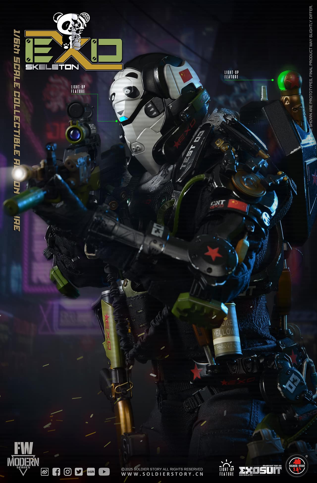 [สั่งจอง]SOLDIER STORY 1/6 : EXO-Skeleton Armor Suit Test -03 “Panda Division”