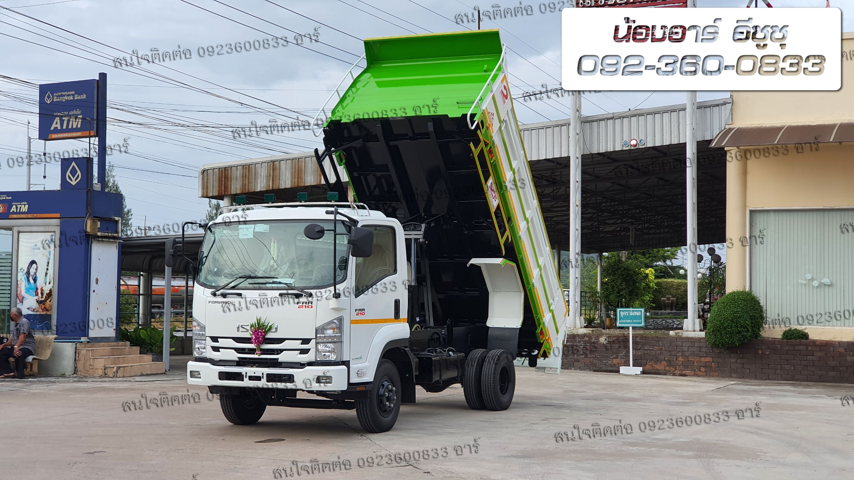6 ล้อ ISUZU FRR190/210 แรงม้า ดั๊มพ์ ดิน หิน ทราย
