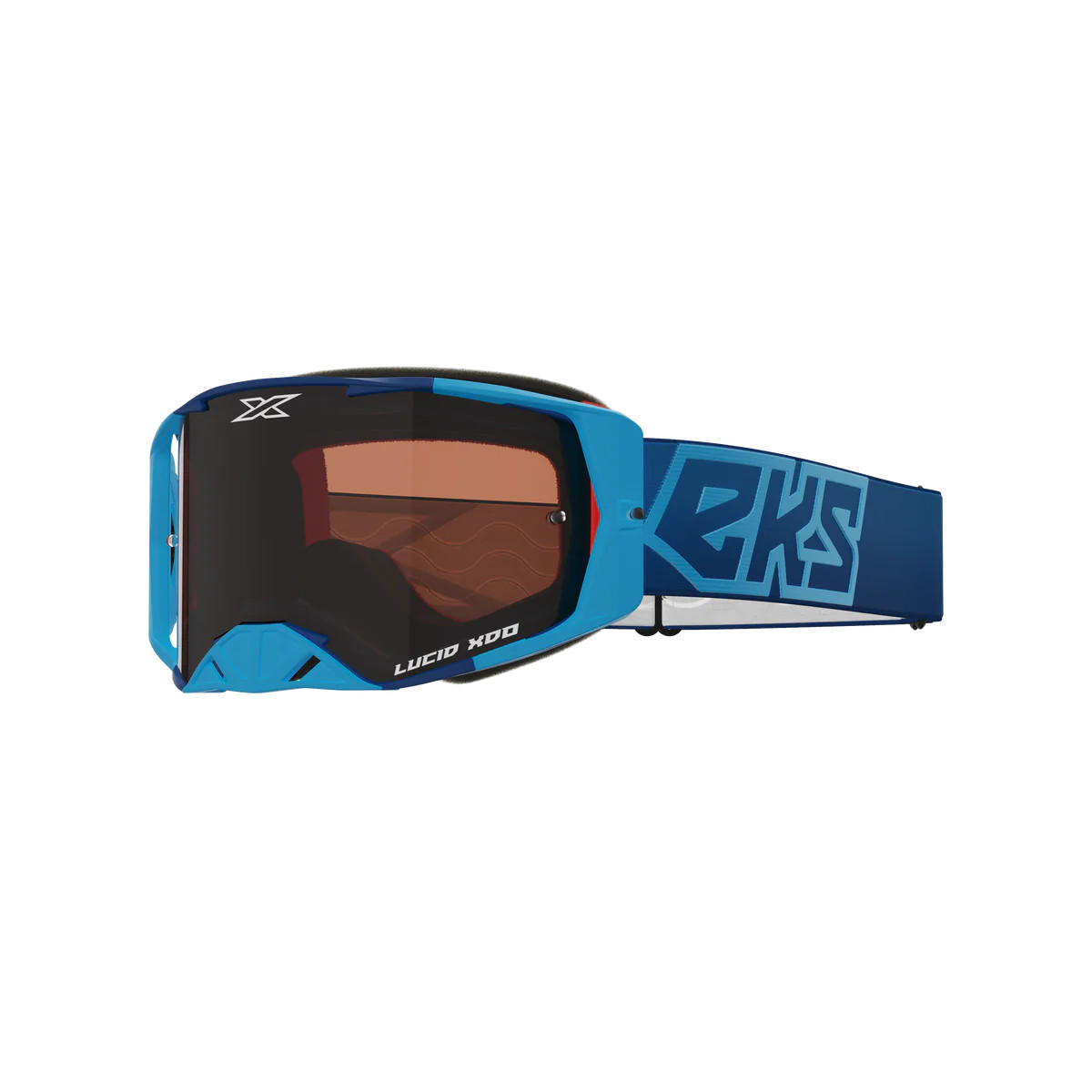 แว่น EKS Brand Lucid Goggle Blue - Auburn Afterburner Lens
