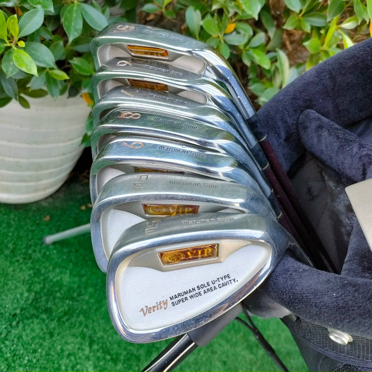 ****ไม้กอล์ฟครบชุดสำหรับผู้หญิง*** FULLSET MARUMAN VERITY TITANIUM SHALLOW BACK MODEL