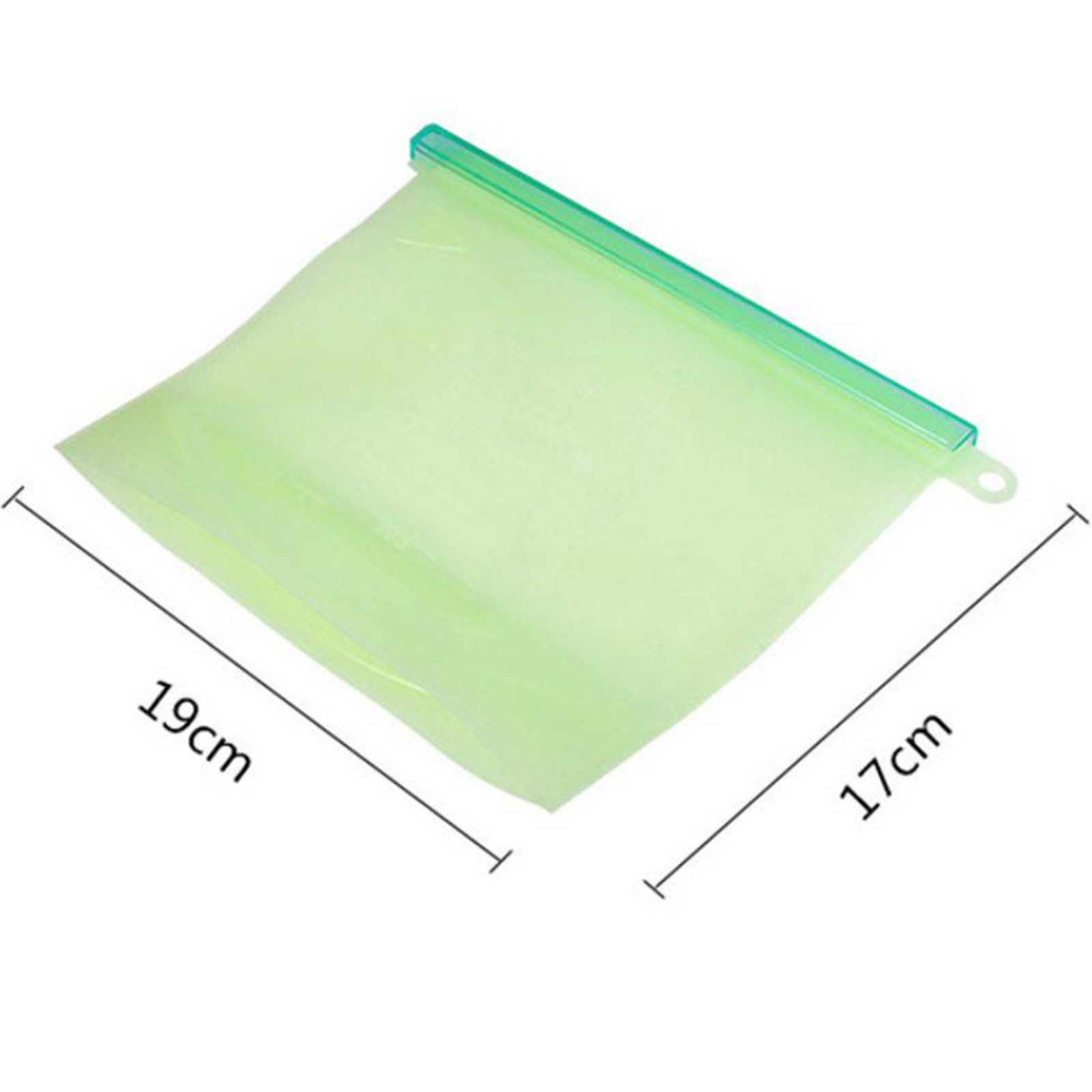 ถุงซิลิโคนบรรจุของเหลว 1L ระบบซิปล็อค เก็บอุณหภูมิได้ ถุงเก็บผัก ผลไม้ ถุงเก็บของภายในครัว