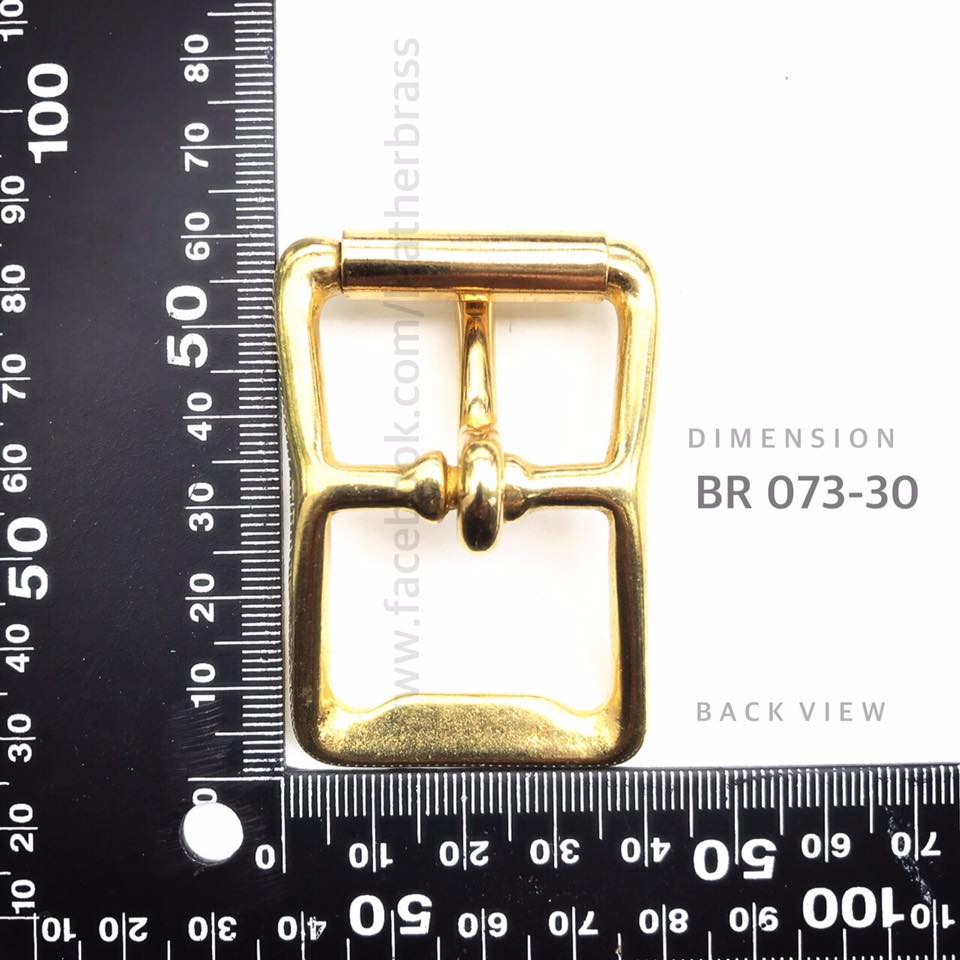 BR073 หัวเข็มขัดปรับสายกระเป๋า อะไหล่ทองเหลืองแท้ อุปกรณ์งานหนัง leatherbrass**ราคาต่อชิ้น**