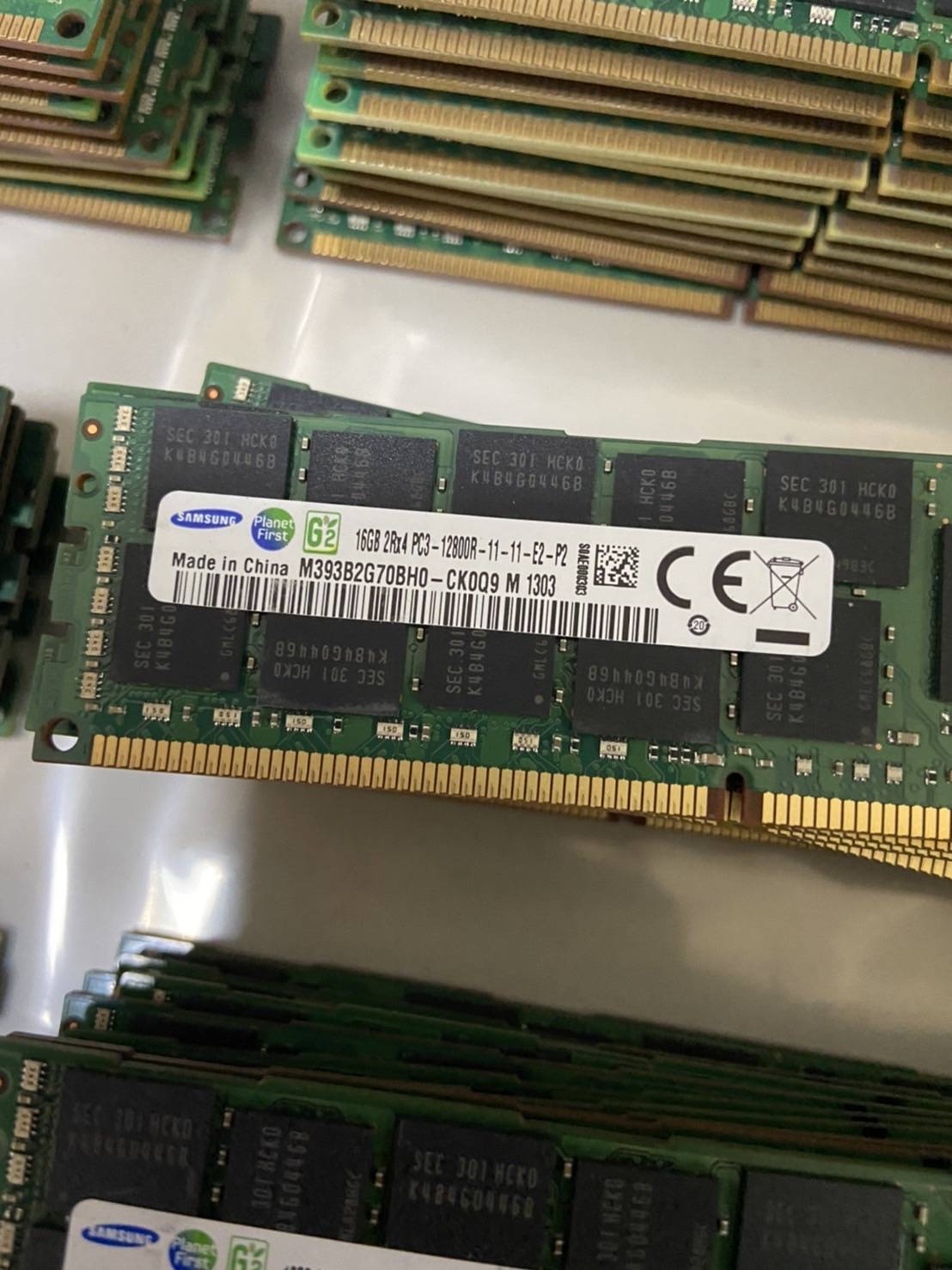 แรม Ram ECC 16GB 2Rx4 PC3-12800R - DDR3 1600Mhz Ecc