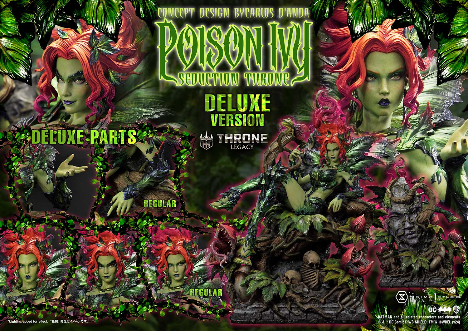 [สั่งจอง]Prime 1 Studio : Poison Ivy Seduction Throne (Concept design by Carlos D'Anda)