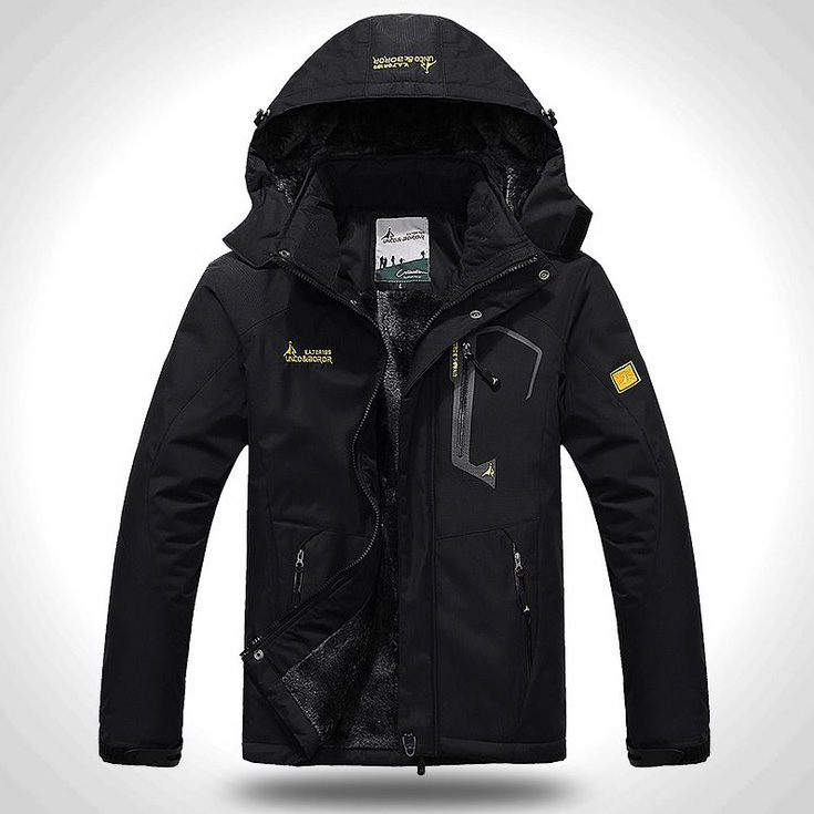 Outdoor Jacket เสื้อกันหนาวผู้ชาย ลุยหิมะติดลบ ซับขนนุ่ม ฮู้ดถอดได้ - 10163