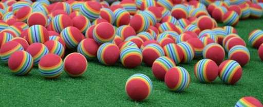 12 FOAM GOLF BALLS ลูกกอล์ฟโฟม สำหรับฝึกหัดตีกอล์ฟ PGM Q007 ( 1 แพค บรรจุ 12 ลูก )
