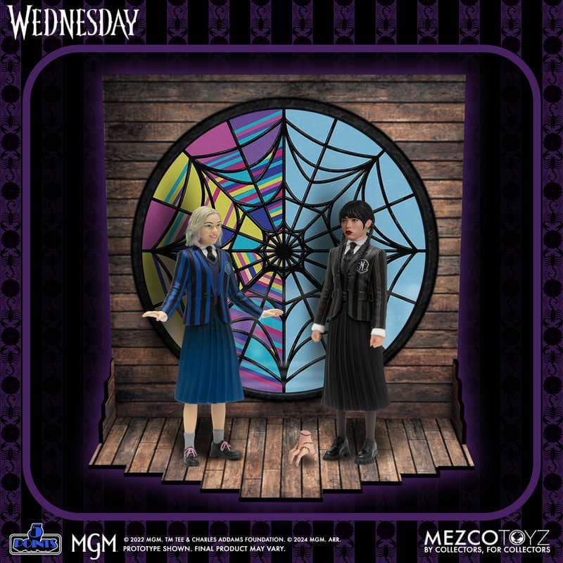 [สั่งจอง] Mezco toys 5 Points : Wednesday & Enid Boxed Set
