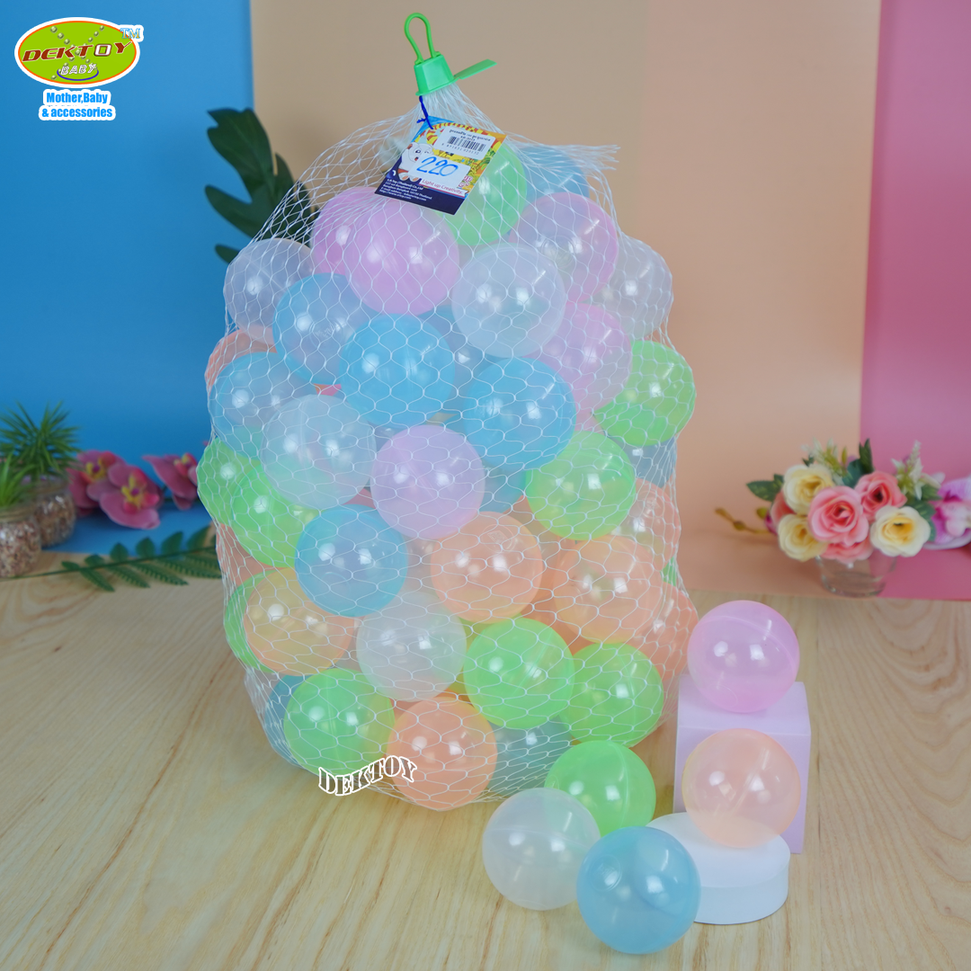 ของเล่นเด็ก SR TOY ลูกบอลพลาสติกหลากสี ขนาด 2.8 นิ้ว 100 ลูก