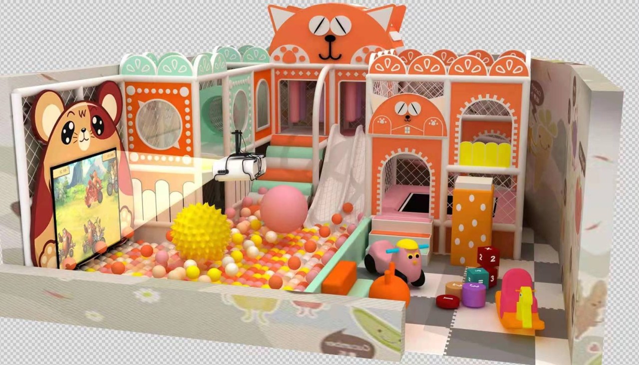 ห้องบอล บ่อบอล สวนสนุก ชุดแมวเหมียว Kidzone รับออกแบบมุมเด็ก สวนสนุกเด็ก