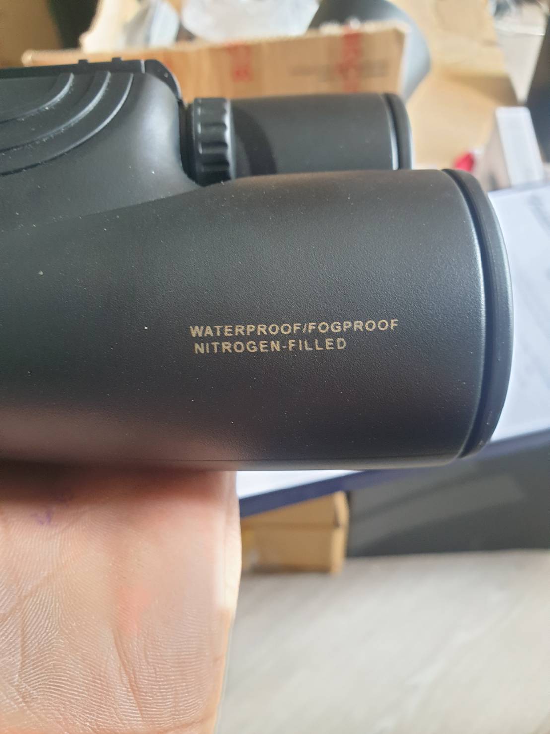 กล้องส่องทางไกลกันน้ำสำหรับการส่องสัตว์ 10x42 รุ่น 100 (สีดำ) | Waterproof hunting binoculars 100 10x42 - black