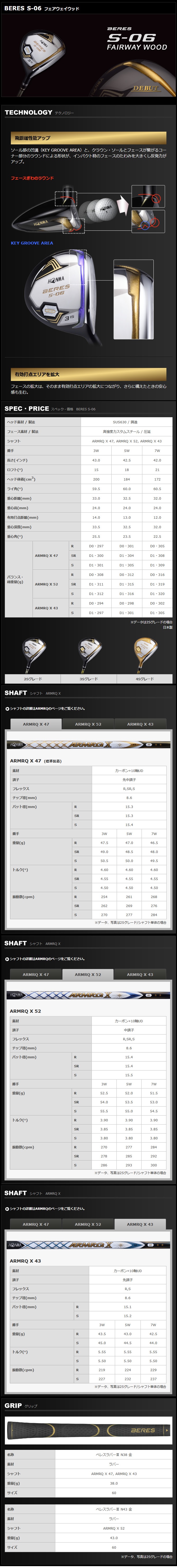 ก้าน 3 ดาว!!! #7 HONMA BERES S-06 ดีไซน์หรู น้ำหนักเบา ฟีลลิ่งนุ่ม ตีไกล + เสียงหวานมาก
