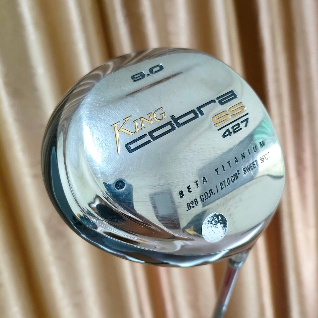 DRIVER KING COBRA SS427 องศา9 ก้าน UST MAMIYA 60 TOUR หน้าเด้งมาก สภาพสวยนางฟ้า ตีง่าย ลูกพุ่งมันส์ๆ เร่งสปีดได้ดีมาก ไม้กอล์ฟพรีเมี่ยมมือสอง ของแท้ By NakaraLuxurious