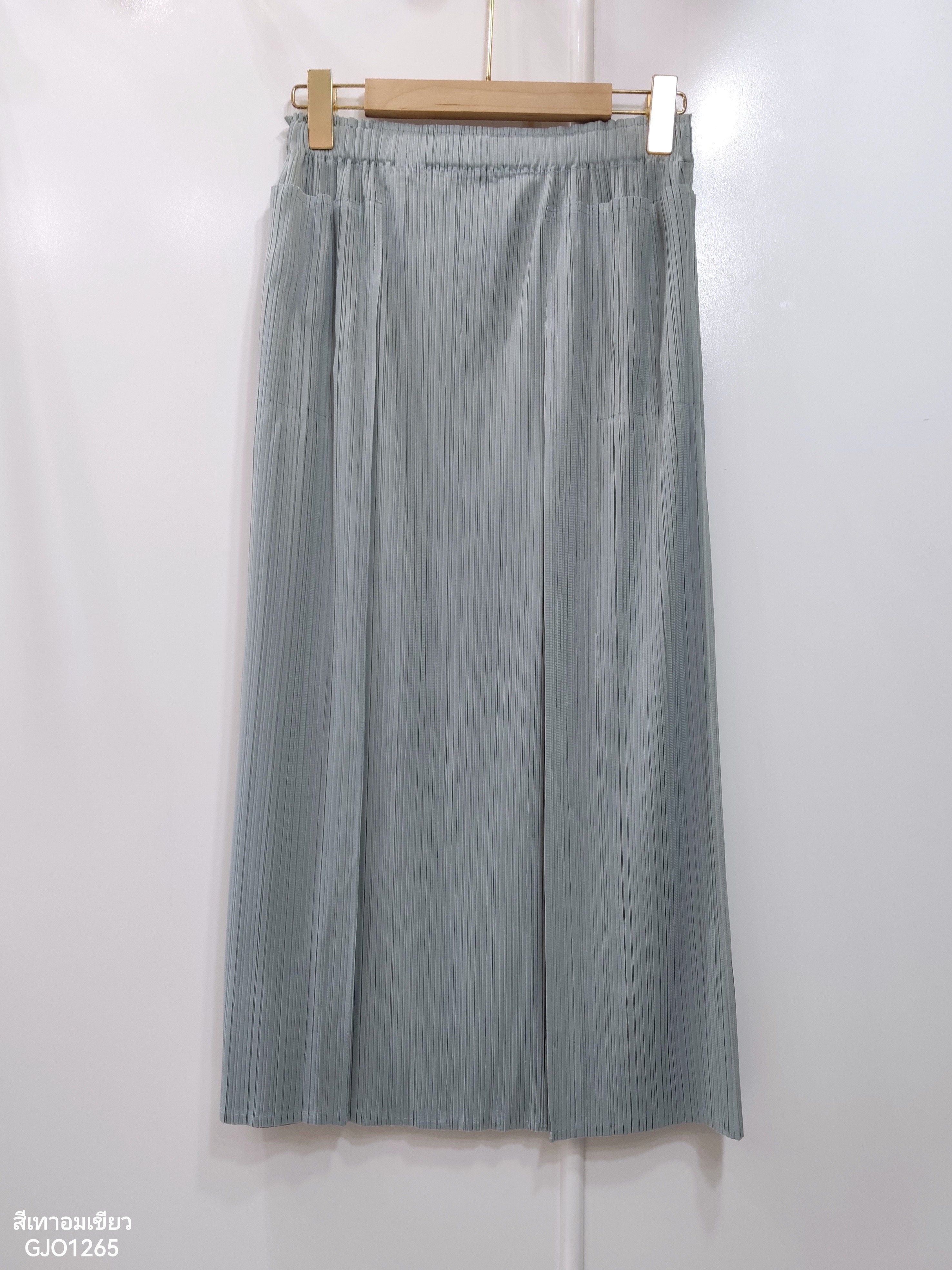 ปรับราคาลง20%!! ยาว 32นิ้ว! 2MUAY รุ่น GJO1265 กระโปรงพลีทคุณภาพ DOUBLE LAYER PLEATED SKIRT 8 สี FREE SIZE