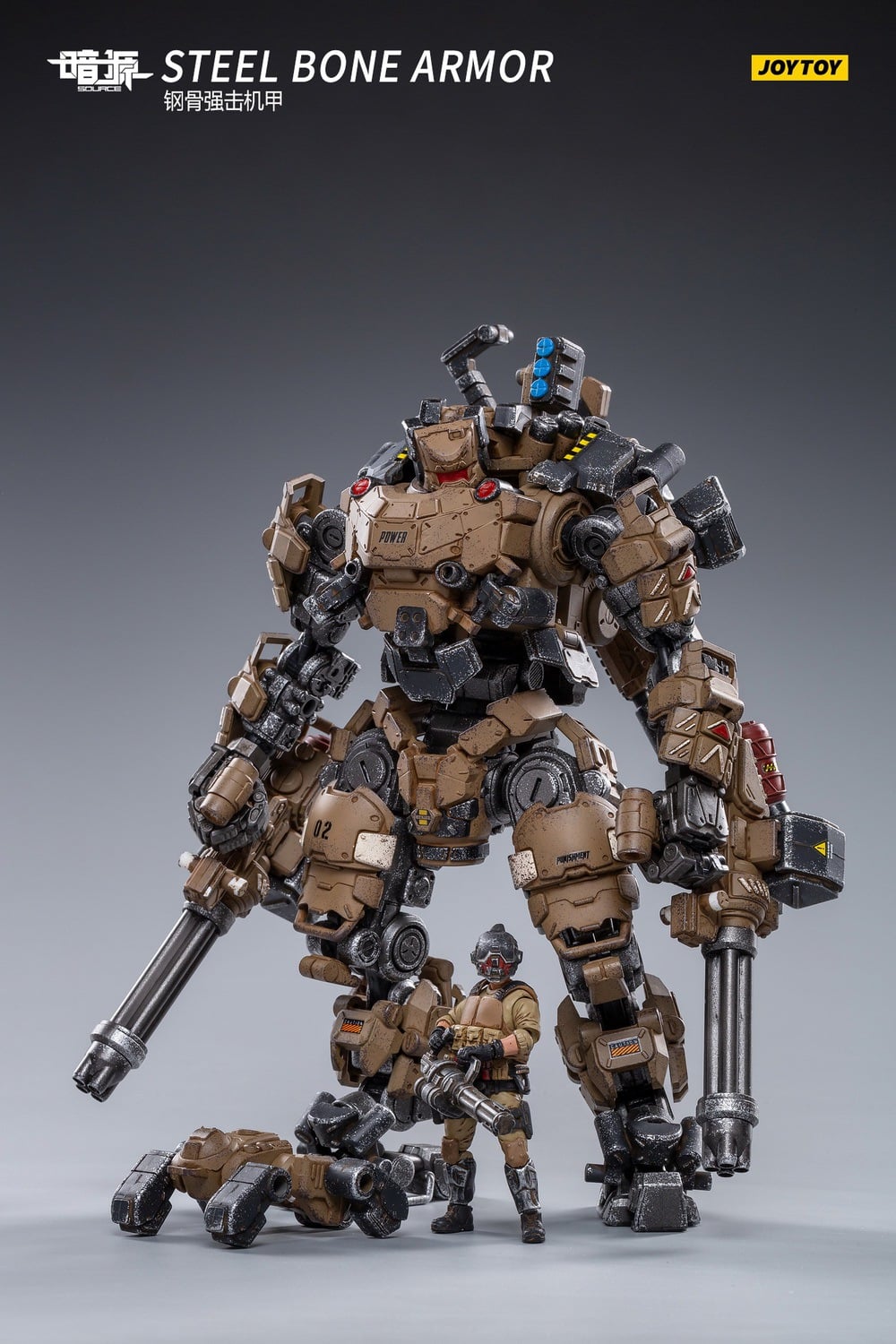 [สั่งจอง]JOYTOY JT0807 1/25 : Steel bone mecha (desert type)