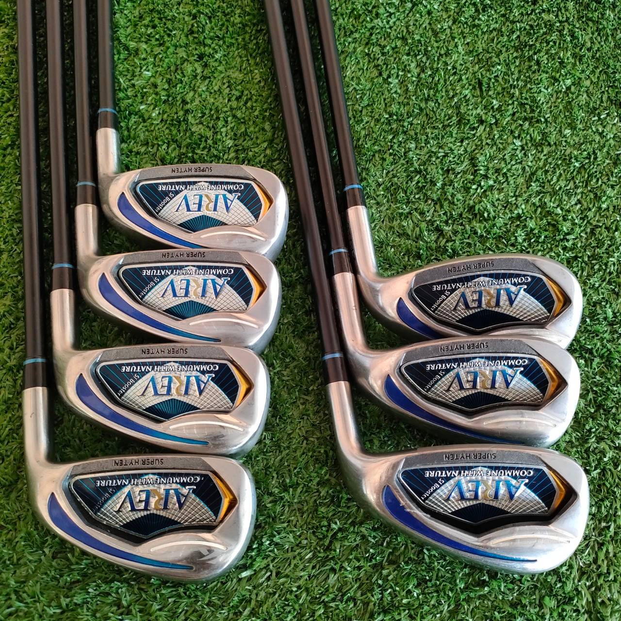 ชุดเหล็ก KASCO AREV เหล็กหน้าเด้ง SUPER HYTEN มีเหล็ก 5-9 เเละ PW AW ก้าน UDN FLEX R เหล็กคุณภาพสูง ตีไกลกว่าปกติ ก้านกราไฟต์ เบาสบาย ผลิตญี่ปุ่น คุณภาพคับแก้ว ราคาสุดคุ้มครับ