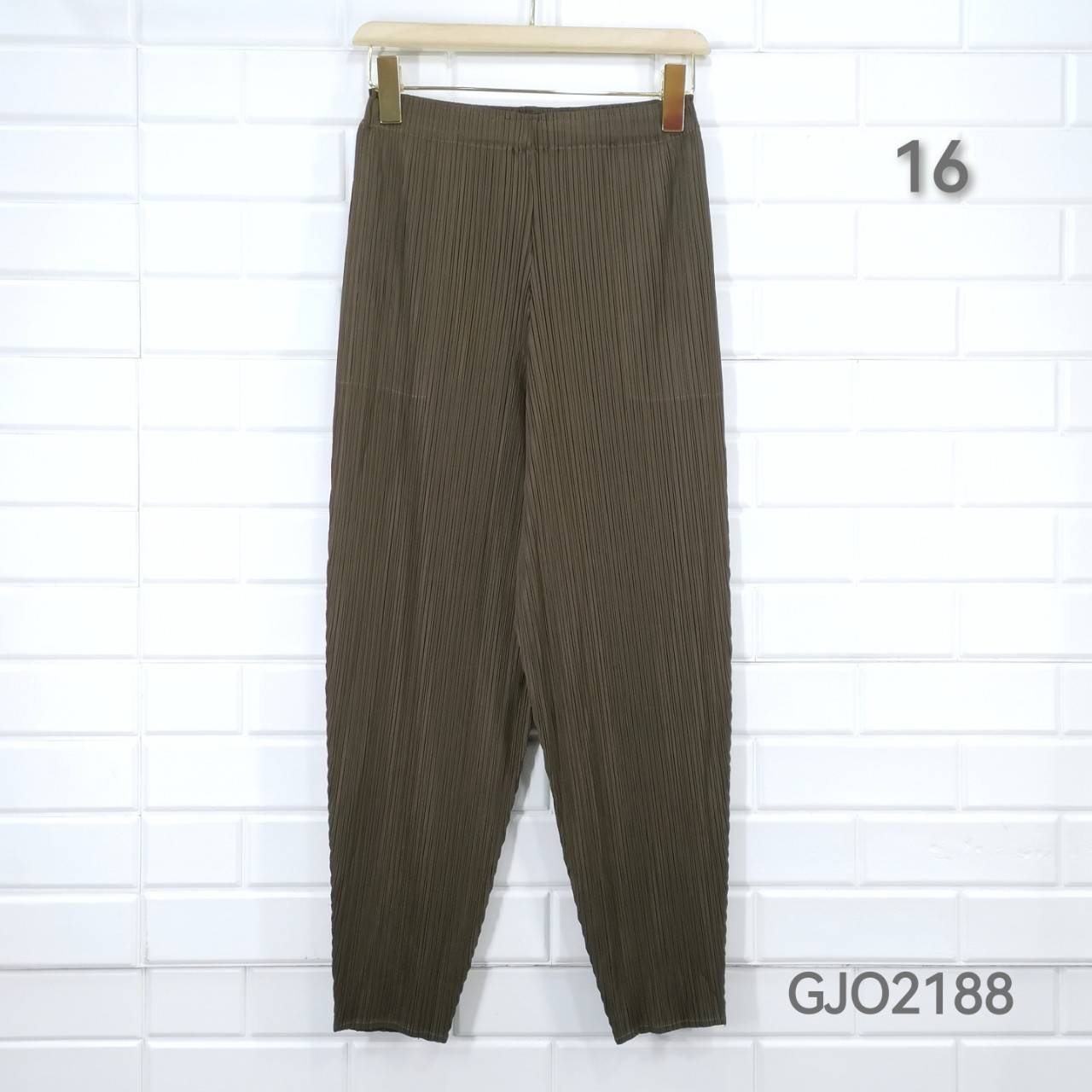 ยาว 34นิ้ว!! 2MUAY รุ่น GJO2188 กางเกงผู้หญิง กางเกงอัดพลีทคุณภาพ 12สี FREE SIZE CASUAL FIT PLEATES PANTS