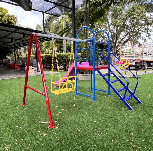 อุปกรณ์กระดานลื่น+ชิงช้าหนูน้อย,OutdoorPlayground,เครื่องเล่นสนามเหล็ก,คุรุภัณฑ์สนามเด็กเล่น,เครื่องเล่นงบสพฐ.ประชารัฐ ราคาโรงงาน