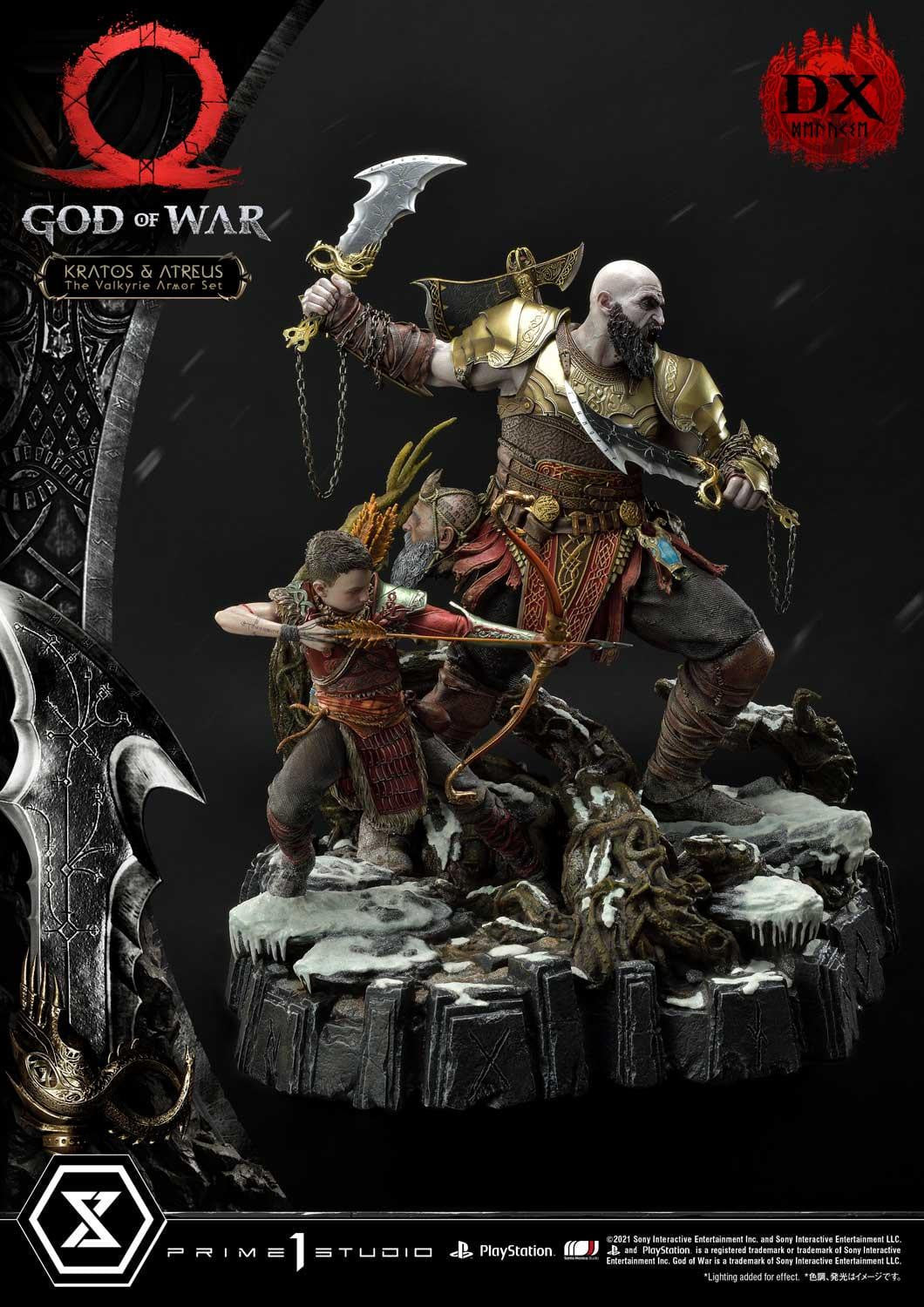 [สั่งจอง]Prime 1 Studio UPMGOW-03DX 1/4 : God of War - Kratos & Atreus The Valkyrie Armor Set (Deluxe Version)