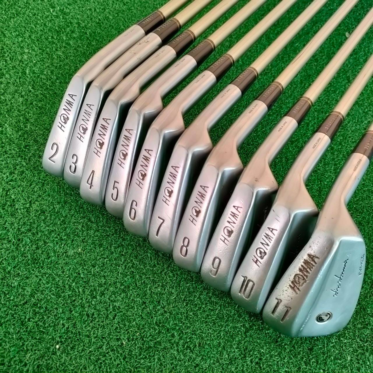 ชุดเหล็ก HONMA PP-117 STFF-MODEL มีเหล็ก 2 - 11 ชุดใหญ่สุดๆ 10 ชิ้น ก้าน BORON NEW-VIO FLEX S-2 สุดยอดวัสดุแห่งความพรีเมี่ยม FORGED ระดับสูงของญี่ป่น ใบสวยมาก สภาพสวยมาก ราคานี้ไม่มีอีกแล้ว!!!