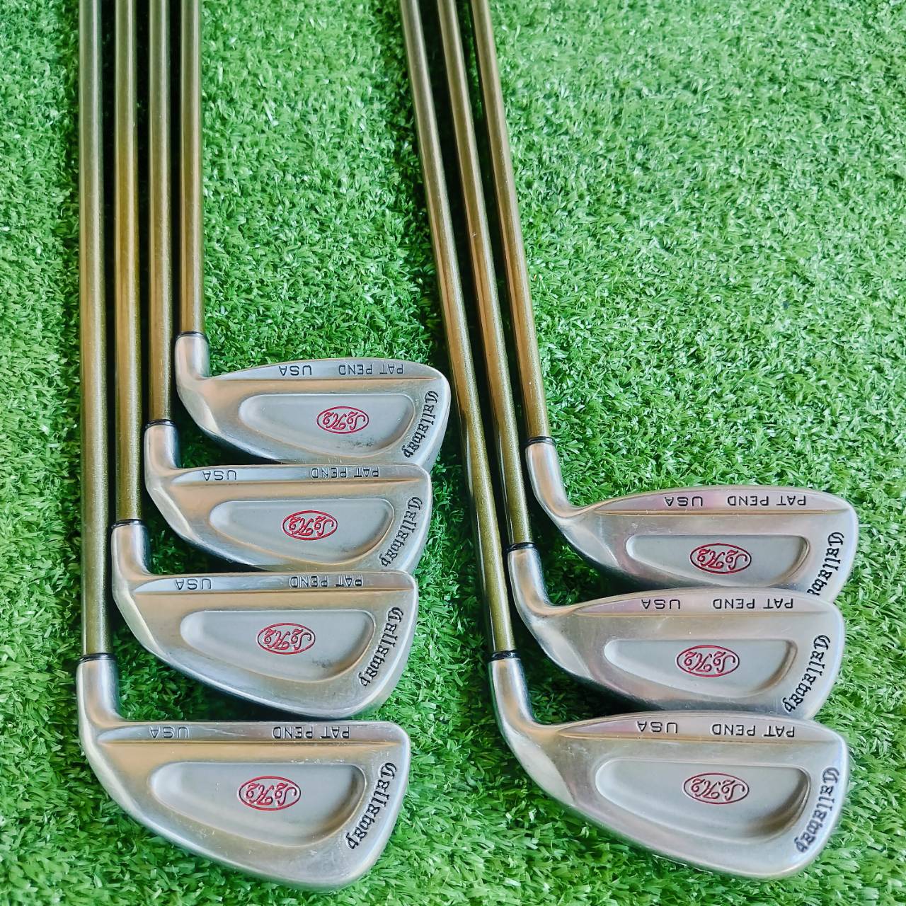 ชุดเหล็ก Callaway S2H2 สุดคลาสสิค เป็นตัวต้นตำหรับ PAT PEN เอกสิทธิ์ ก้านชุดเหล็กแบบเสียบเจาะทะลุ สภาพสวยมาก เดิมทุกอย่าง ก้านเดิม ไม้กอล์ฟพรีเมี่ยมมือสอง ของแท้ By NakaraLuxurious