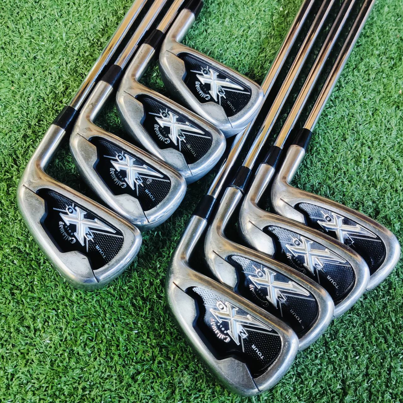 ชุดเหล็ก CALLAWAY X20 TOUR เป็นรุ่นที่รีดคุณภาพได้สูงสุดอีกรุ่น และดีที่สุดใน X SERIES เลยค่ะ ไม้กอล์ฟพรีเมี่ยมมือสอง ของแท้ By NakaraLuxurious