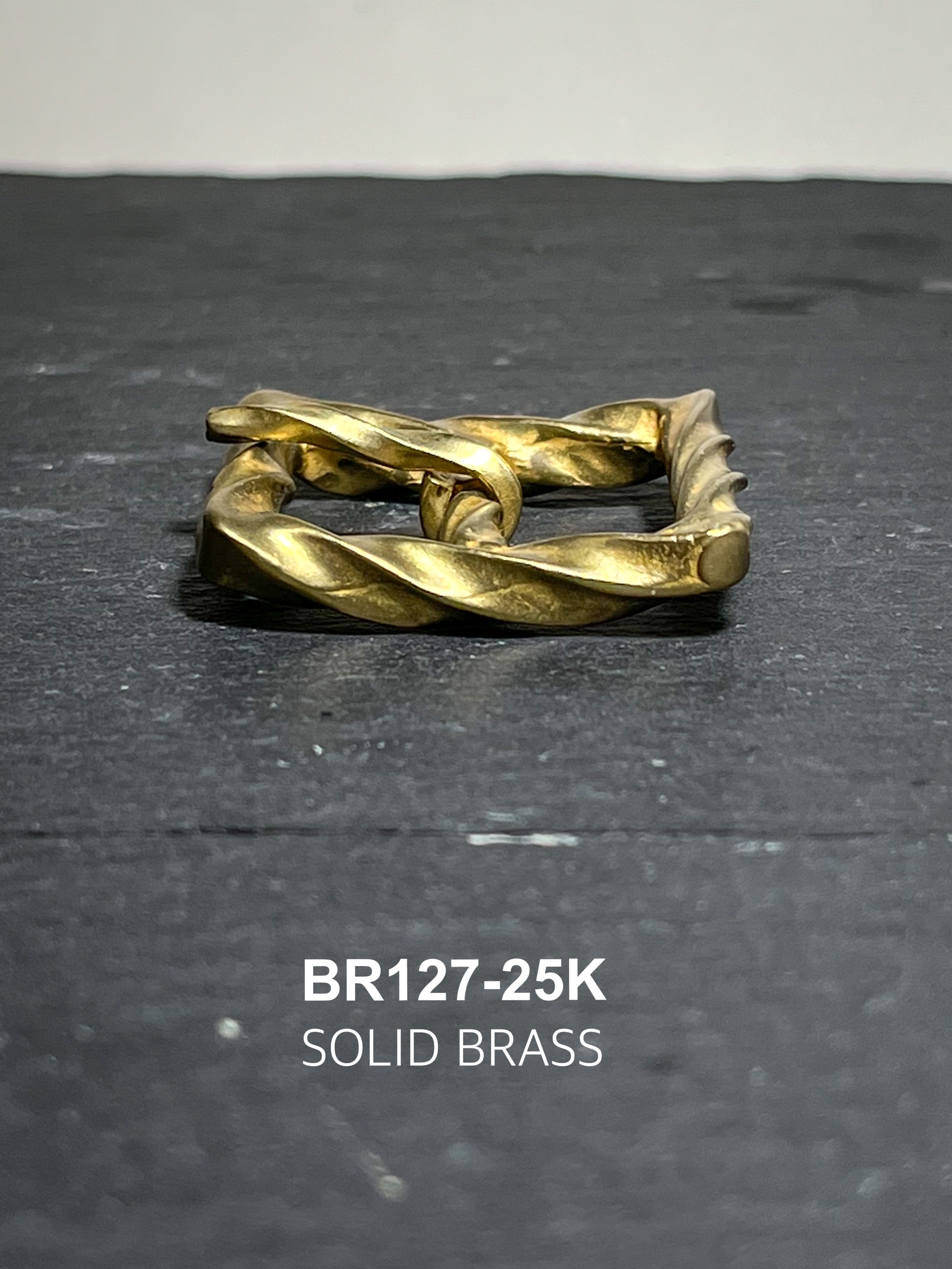 BR127-25K หัวเข็มขัดปรับสายกระเป๋า ขนาด 25มิล อะไหล่ทองเหลืองแท้ *ราคาต่อชิ้น*