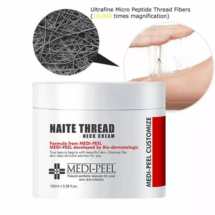 MEDI-PEEL Premium Naite Thread Neck Cream 100ml ครีมบำรุงผิวสำหรับบริเวณคอโดยเฉพาะ