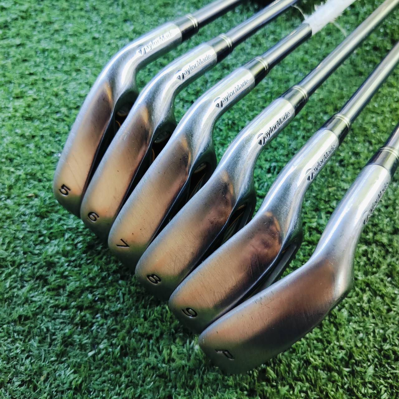 ชุดเหล็ก TAYLORMADE r7 มีเหล็ก 5-9 เเละ PW ครบค่ะ ก้าน RE*AX 65 FLEX R ทั้งชุด ไม้กอล์ฟพรีเมี่ยมมือสอง ของแท้ By NakaraLuxurious
