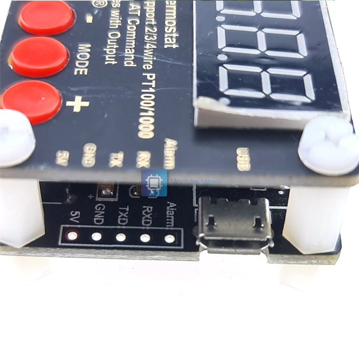 เซนเซอร์วัดอุณหภูมิด้วย PT100 thermocouple ให้สัญญาณออกเป็น Serial MAX31865 high precision isolated temperature collector module PT100 serial port