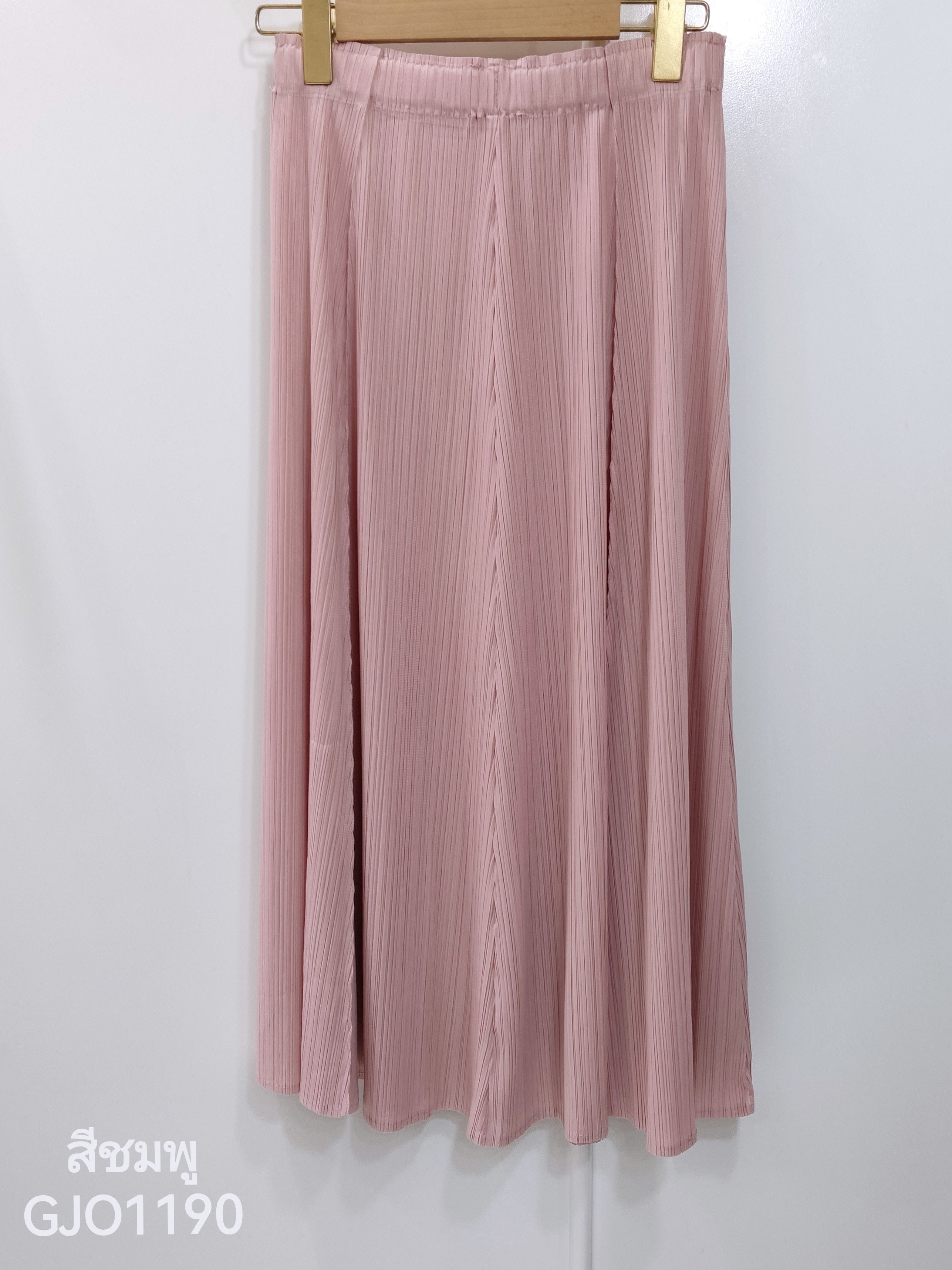 ปรับราคาลง20%!! ยาว 32.5นิ้ว! 2MUAY รุ่น GJO1190 กระโปรงพลีทคุณภาพ FLARE PLEATED SKIRT 8 สี FREE SIZE