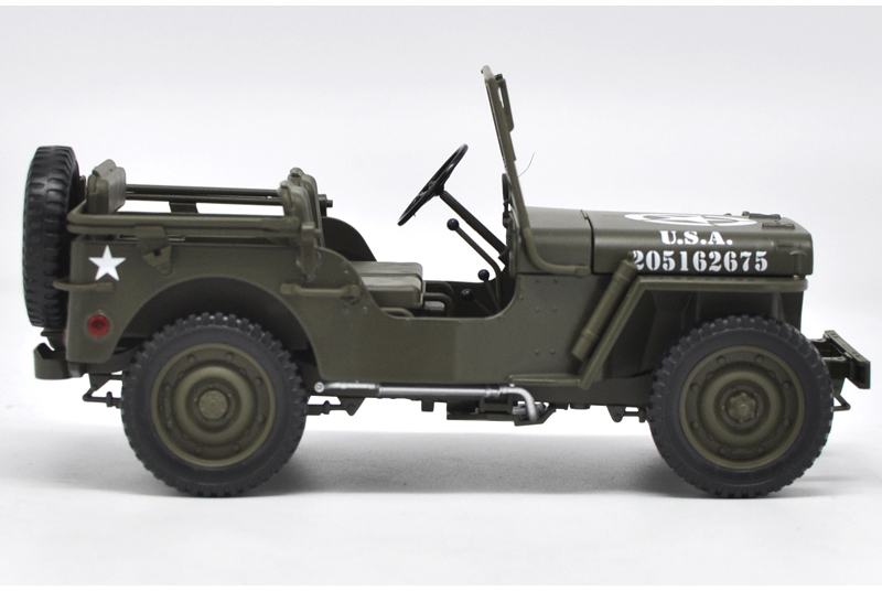 [สั่งจอง] JEEP WILLYS US ARMY 1/4 TON MILITARY WW II DIE CAST 1/18 BY WELLY 18036W