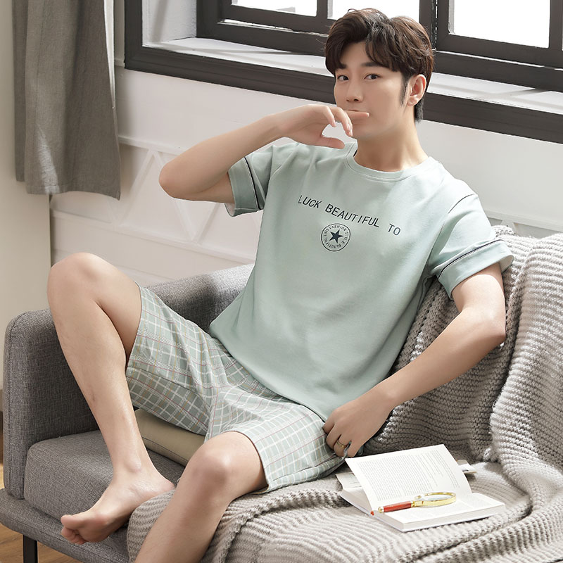 ชุดนอนผู้ชายไซส์ใหญ่ แขน-ขาสั้น