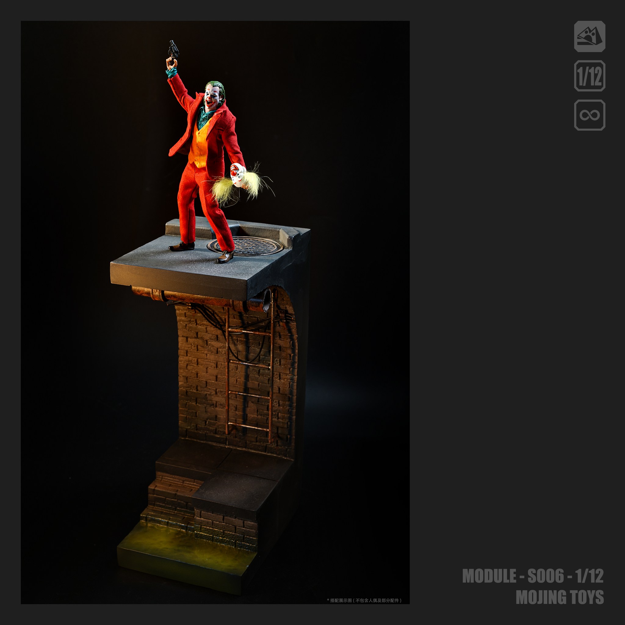 [สั่งจอง]mOjingToys 1/12 : Module Series American Comic Sewer Scene Taupe