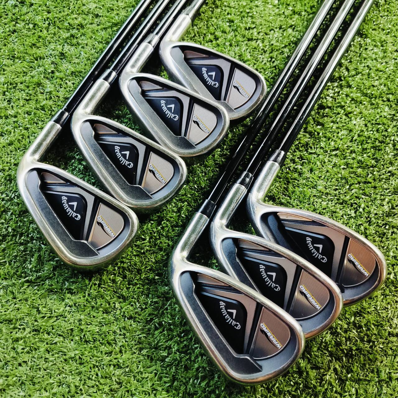 ชุดเหล็ก Callaway WAR BIRD มีเหล็ก 5 6 7 8 9 PW SW ค่ะ ก้านกราไฟต์ WAR BIRD FLEX R สภาพสวยมาก เดิมๆทุกชิ้นเลยค่ะ ไม้กอล์ฟพรีเมี่ยมมือสอง ของแท้ By NakaraLuxurious