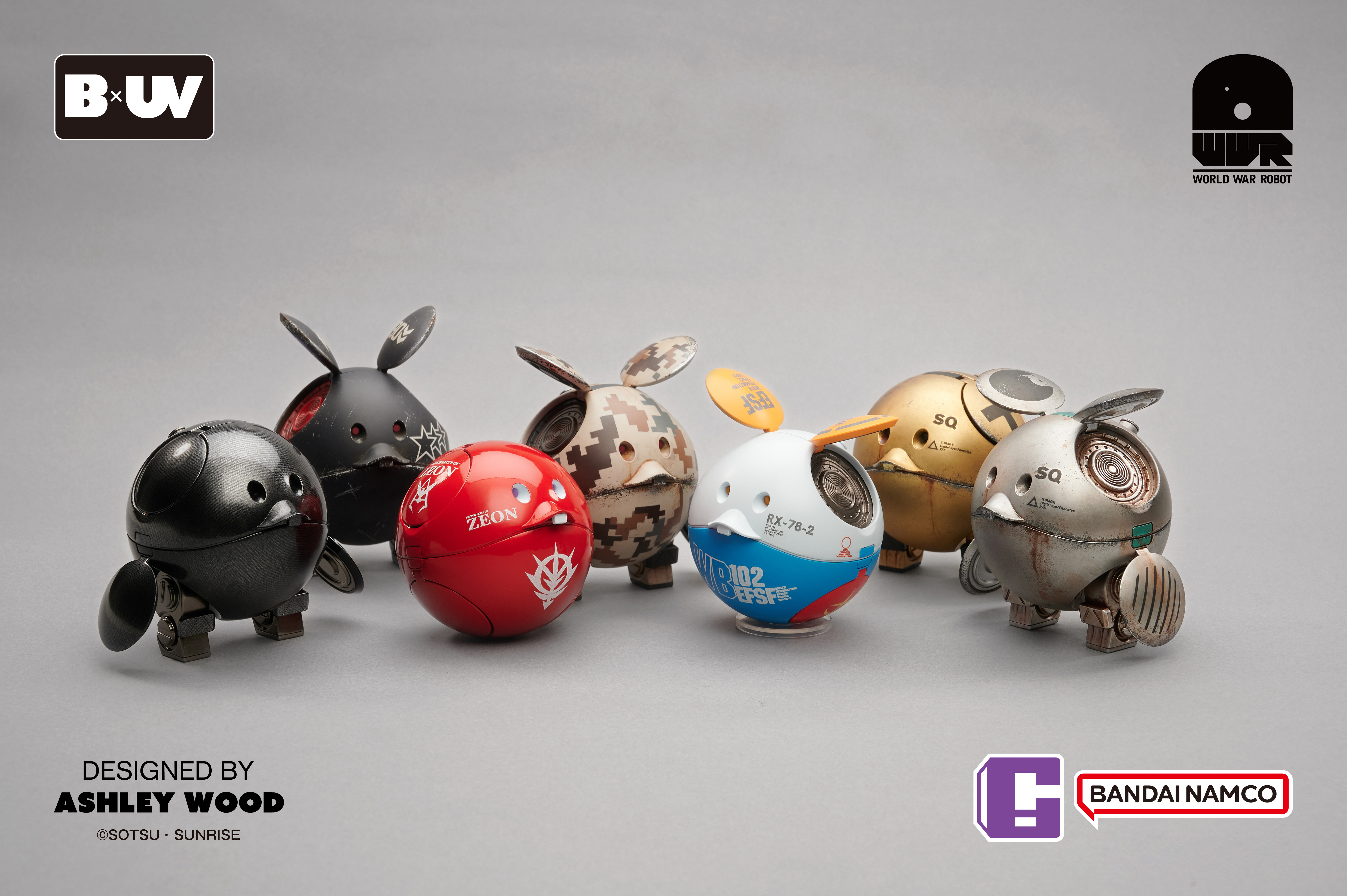 [พร้อมส่ง] BANDAI X UNDERVERSE cobranded Blind Box Vol.2 GUNDAM HARO × SQUARE2