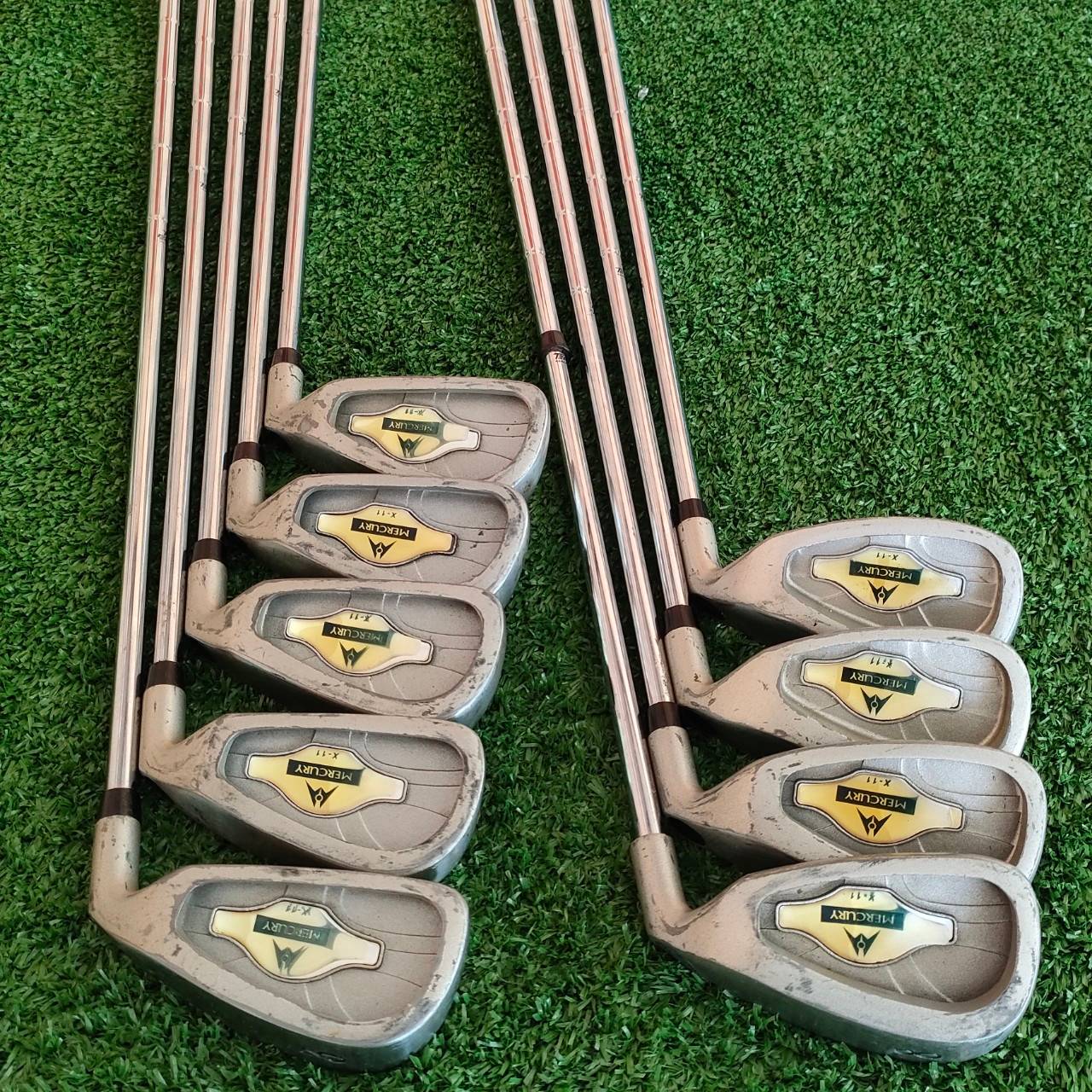 ชุดเหล็ก MERCURY X-11 มีเหล็ก 3-9 เเละ PW SW ก้าน TRUETEMPER R เหล็ก Cavity ลึก ตีง่ายมากๆ ตีไกล แม่นยำครับ