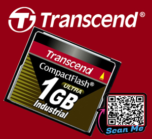 TransCend, Compact Flash Card, CF Card,1Gb,Ultra,Industrial Grade,Industrial Temp,TS1GCF100I