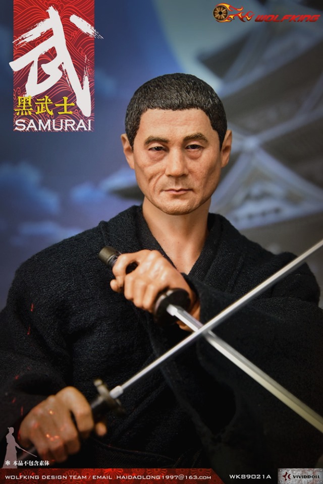 [สั่งจอง]WOLFKING 1/6 WK89021 A/B/C/D Black Samurai Custom Kit