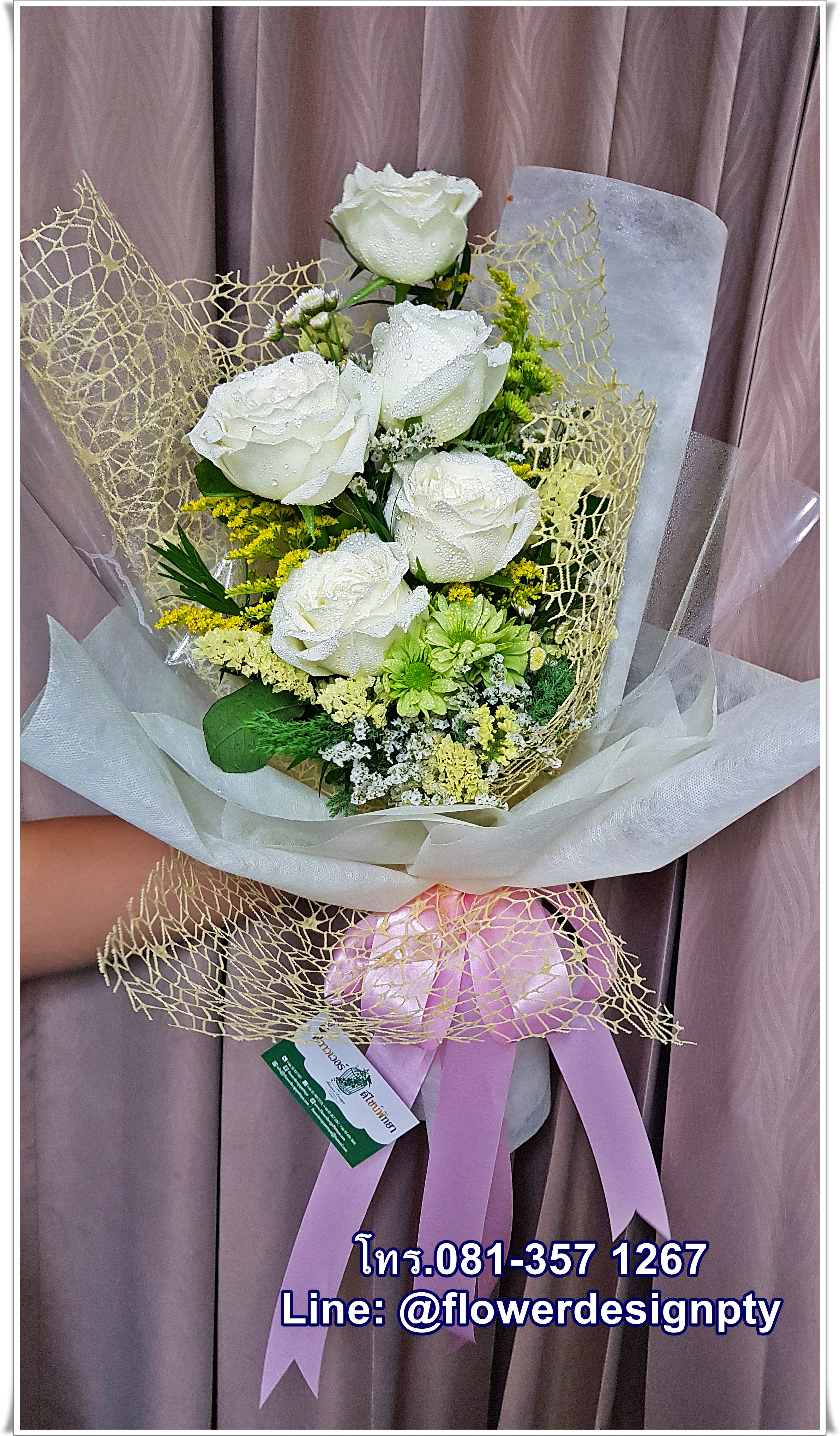 FD5-01 ช่อกุหลาบขาว