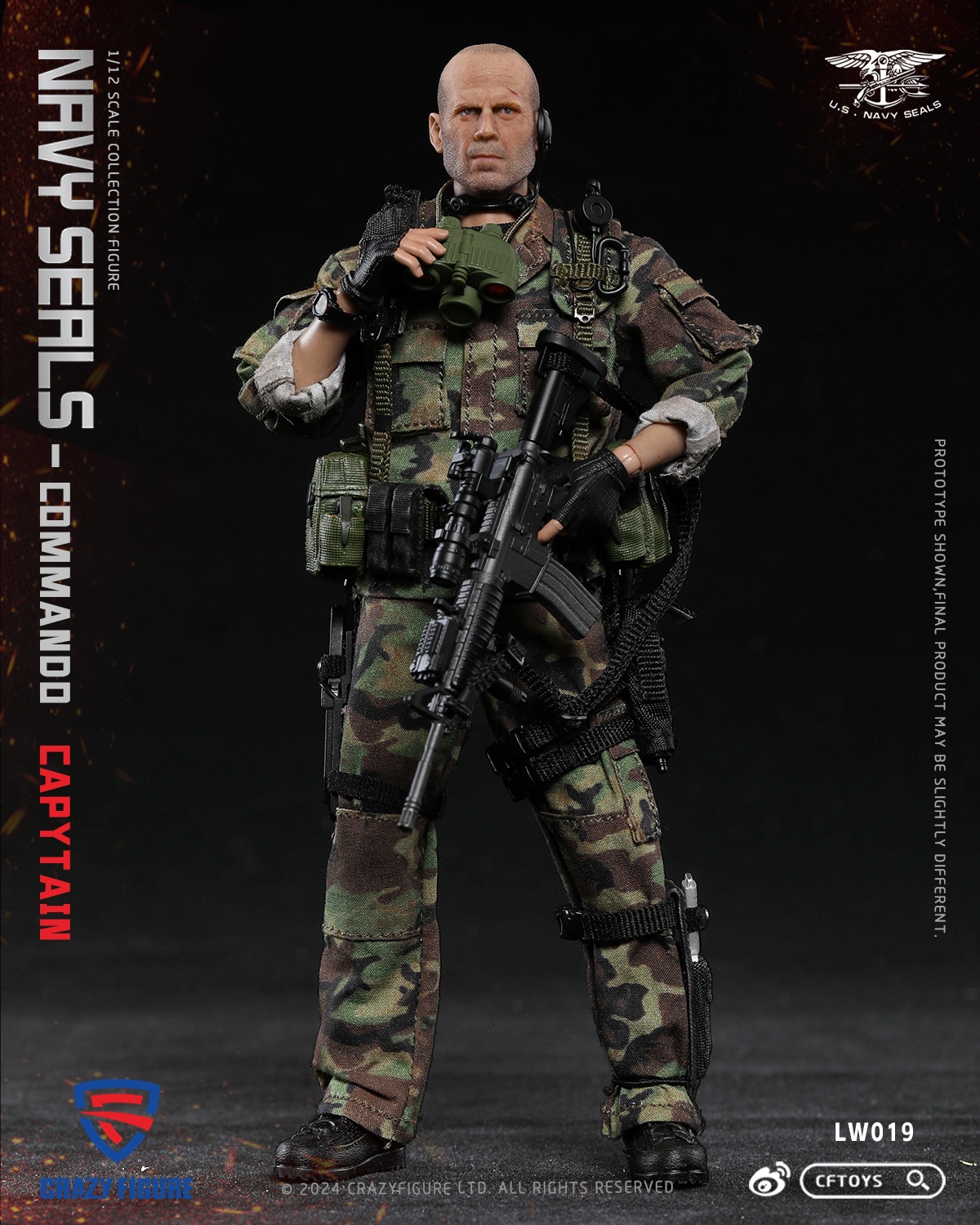 [สั่งจอง] CRAZY FIGURE （CFTOYS）LW019 1/12 : SEAL Special Assault Team-Captain