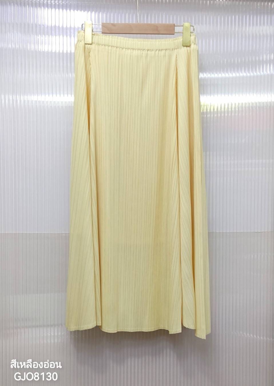 ยาว 31นิ้ว! 2MUAY รุ่น GJO8130 กระโปรงอัดพลีทงานคุณภาพ FLARED PLEATED SKIRT 20สี FREE SIZE